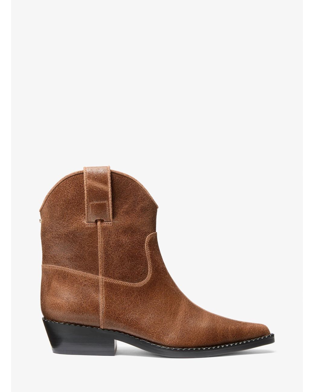MICHAEL Michael Kors Brown Mk Noemie Distressed Leather Boot