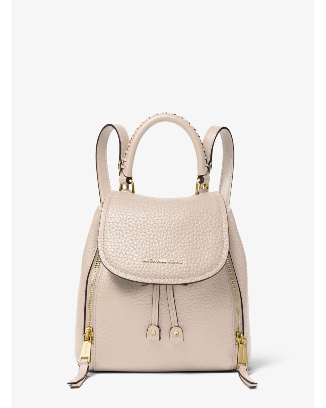Michael Kors Viv Extra-small Pebbled Leather Backpack in Natural | Lyst  Australia