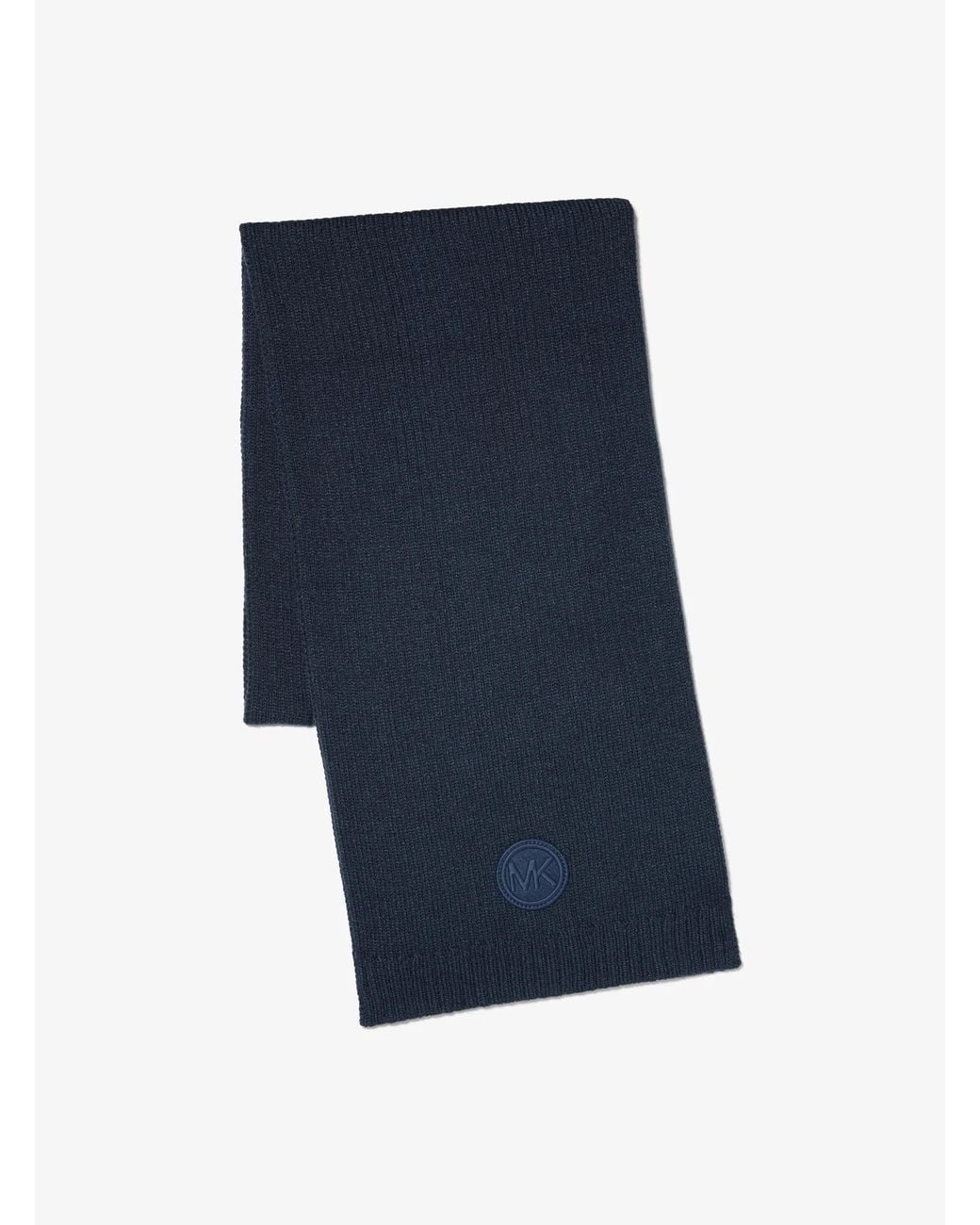 Michael Kors Blue Mk Knit Scarf for men