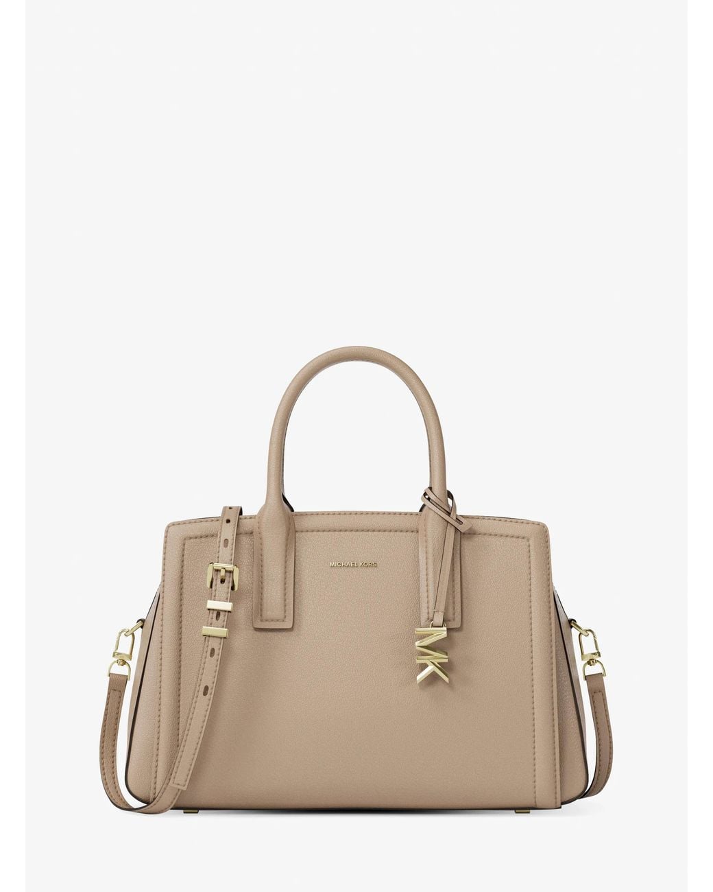 MICHAEL Michael Kors Natural Laila Medium Satchel