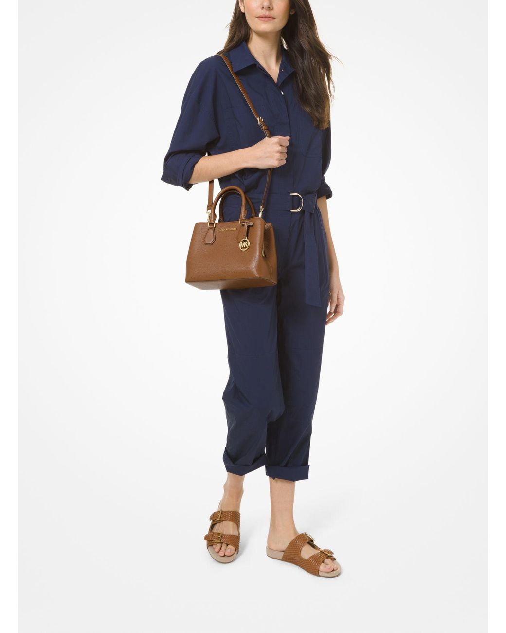 Michael kors camille satchel small hotsell