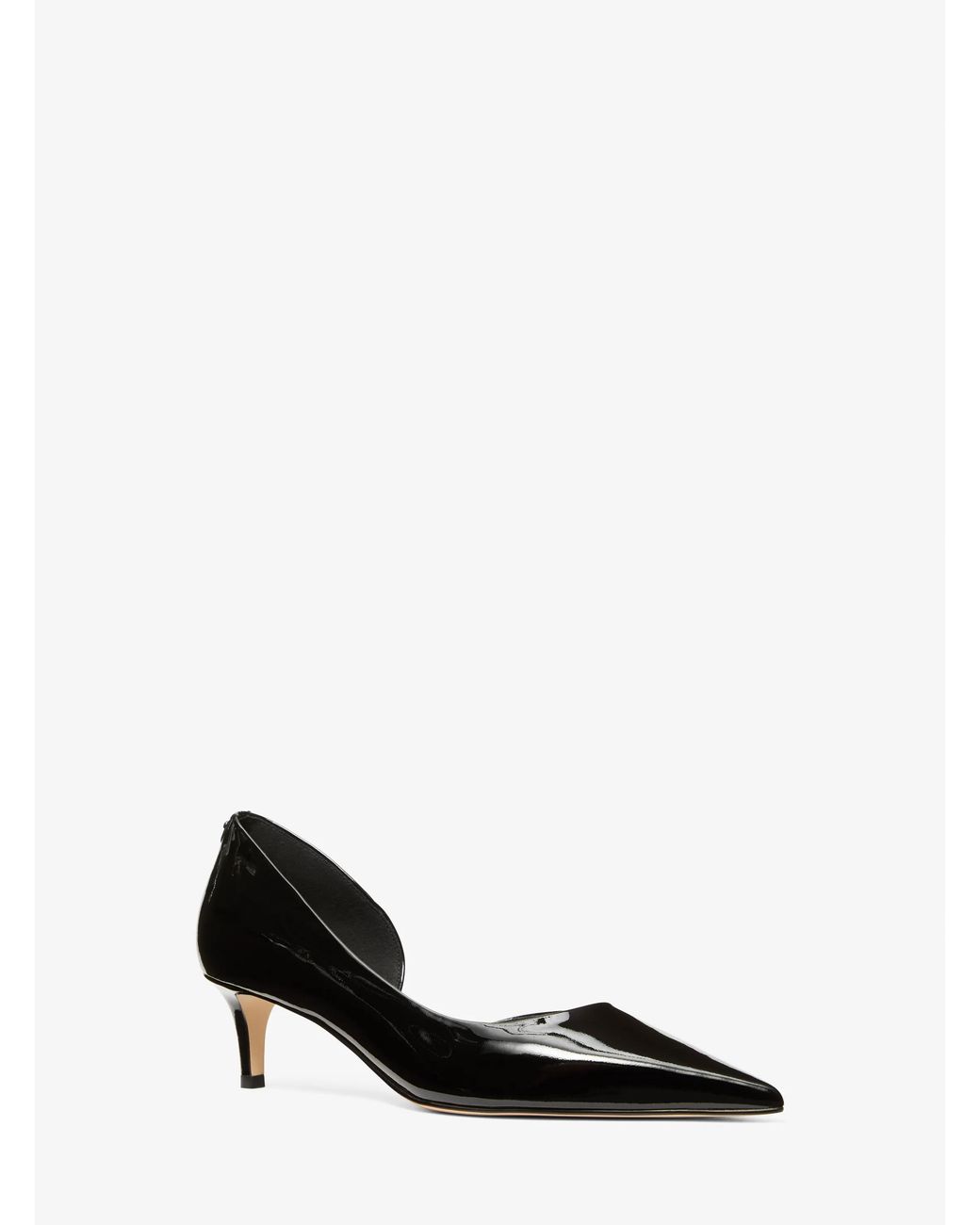 MICHAEL Michael Kors White Mk Elyse Patent Leather Pump