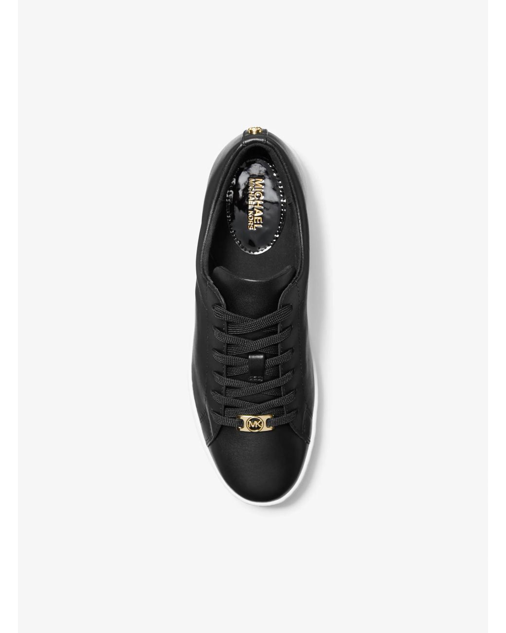 MICHAEL Michael Kors White Mk Keaton Leather Trainers