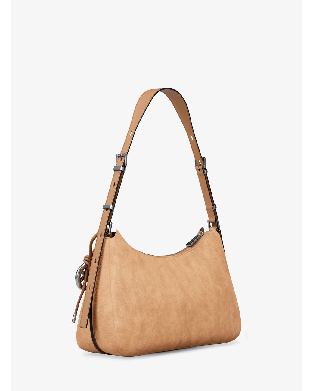 MICHAEL Michael Kors Natural Mk Nolita Medium Nubuck Shoulder Bag