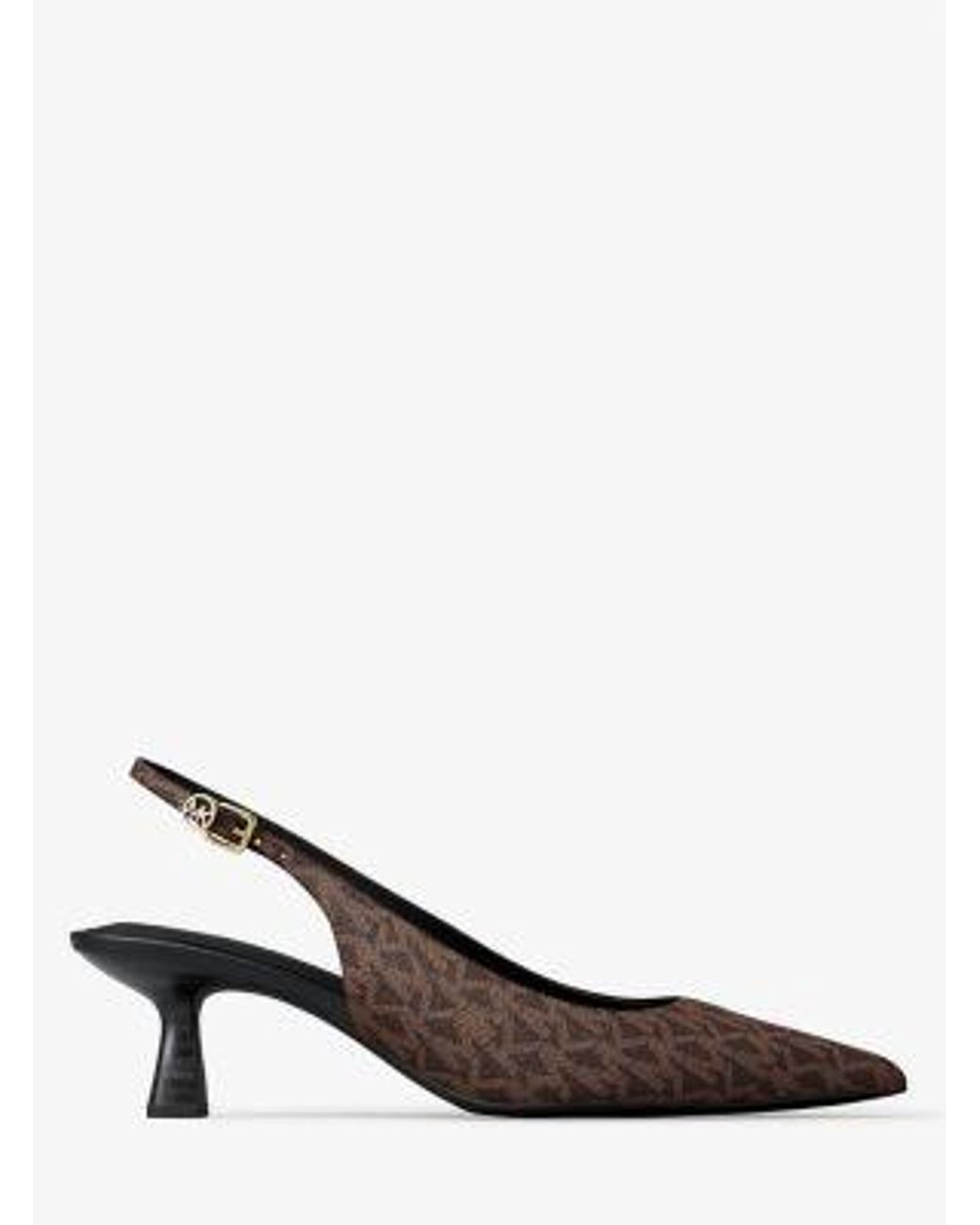 Michael Kors White Amali Signature Logo Pump