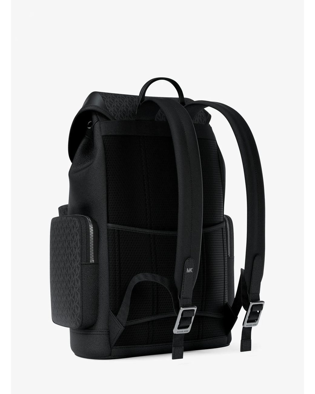 Michael Kors Black Mk Jet Set Signature Logo Backpack for men