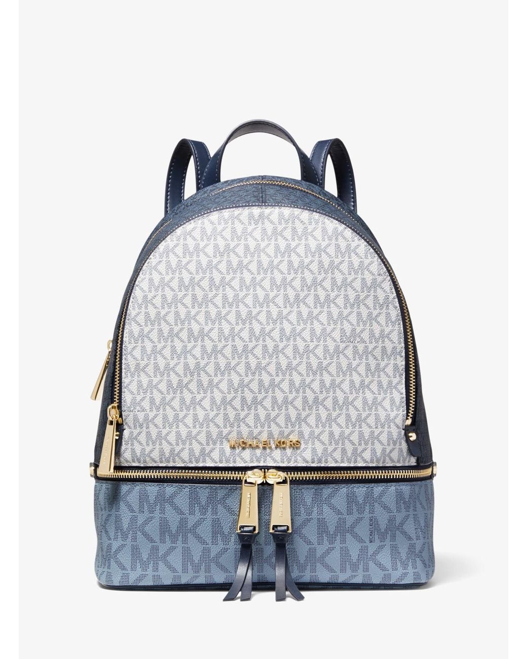 Michael kors blue backpack hot sale
