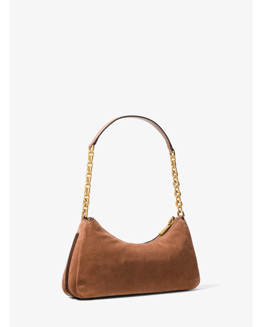 MICHAEL Michael Kors Brown Mk Nolita Medium Hand-Woven Leather Chain Pochette