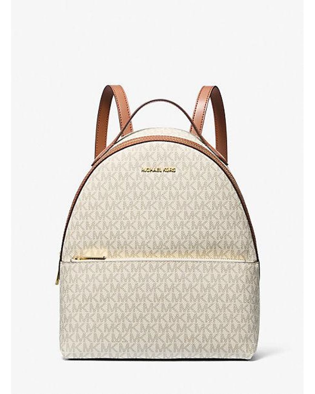Michael Kors Logo Sheila Backpack, Size Medium, Color Brown, NWT Sheila Medium Logo Backpack in BROWN - Sale | Michael Kors [US] main image 4