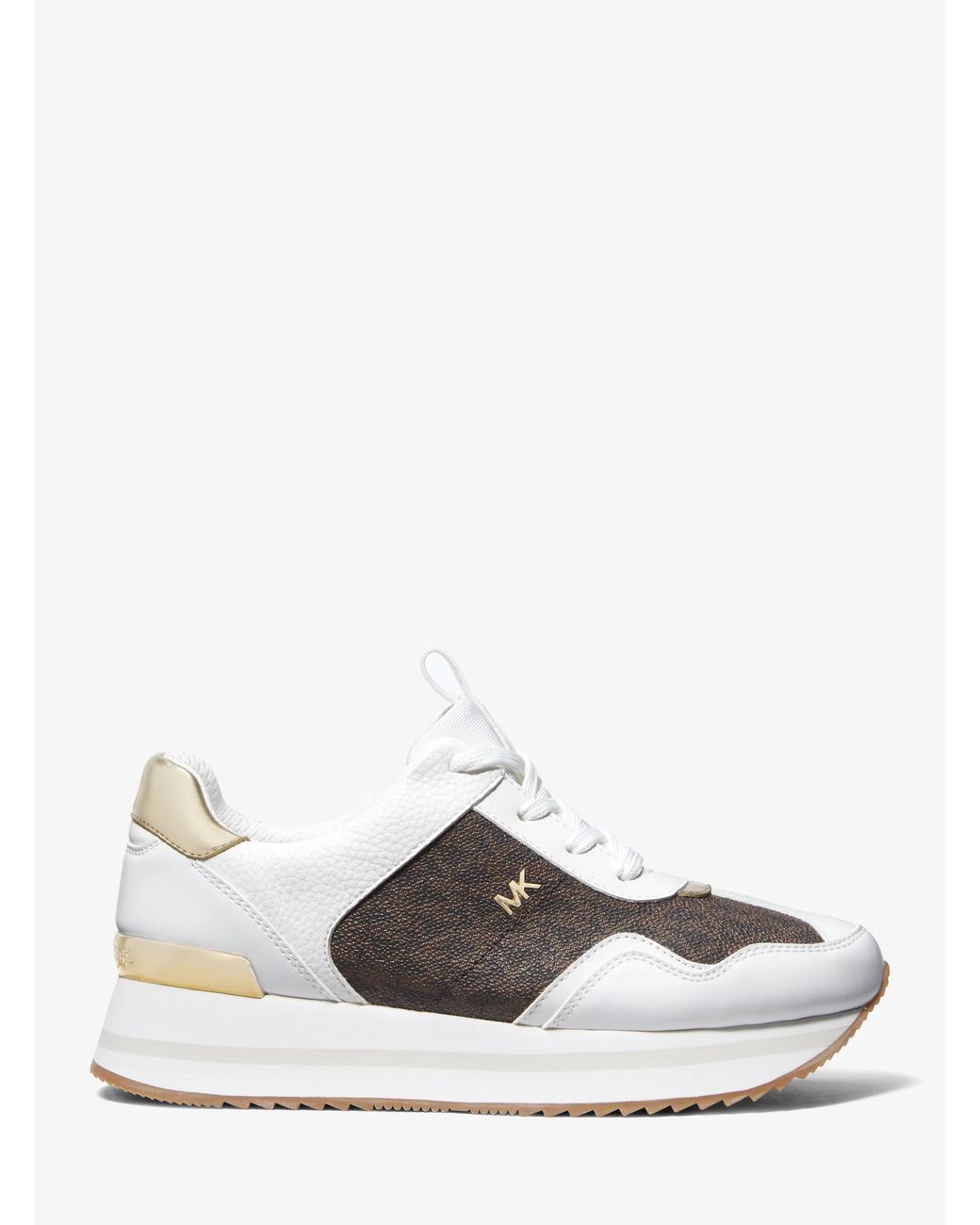 MICHAEL Michael Kors White Raina Trainer