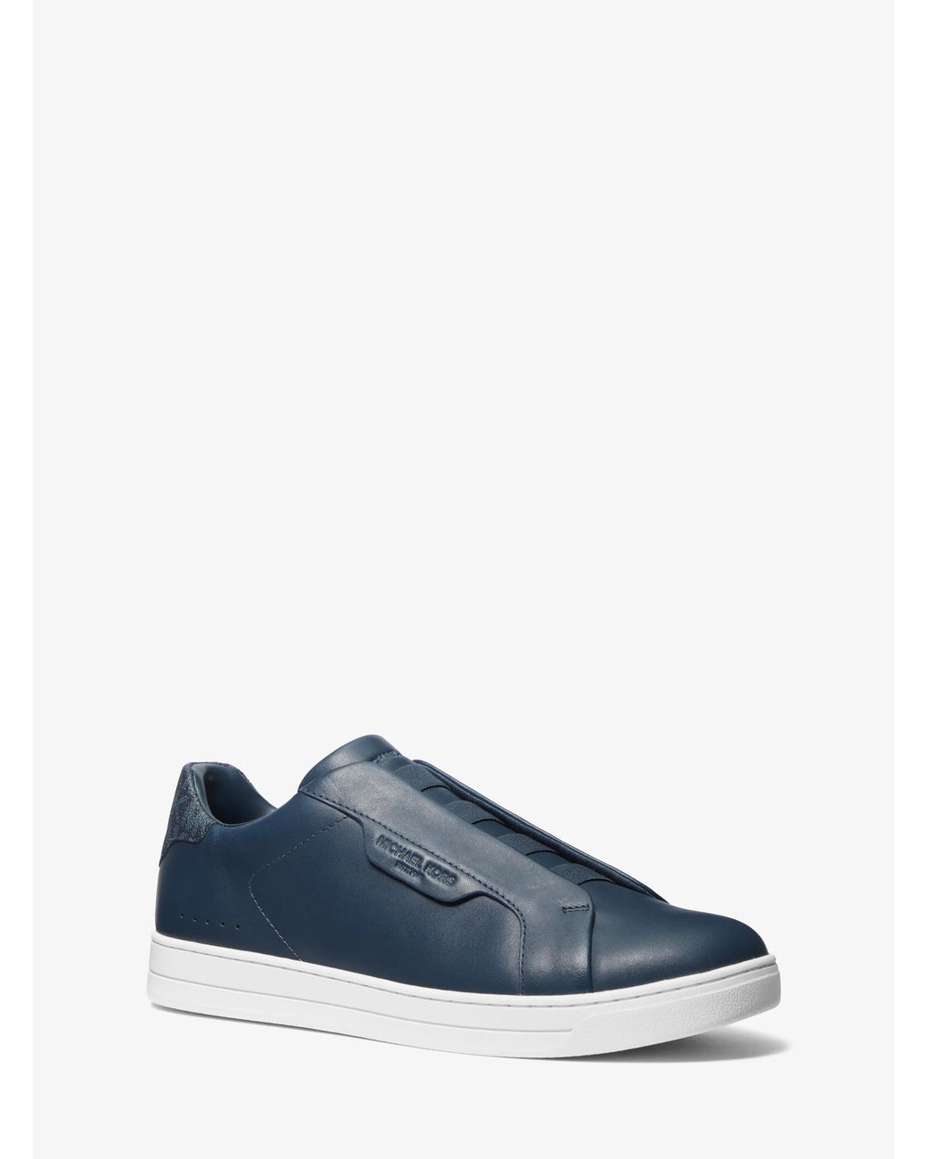Michael Kors Blue Leather Slip-On Sneakers for men