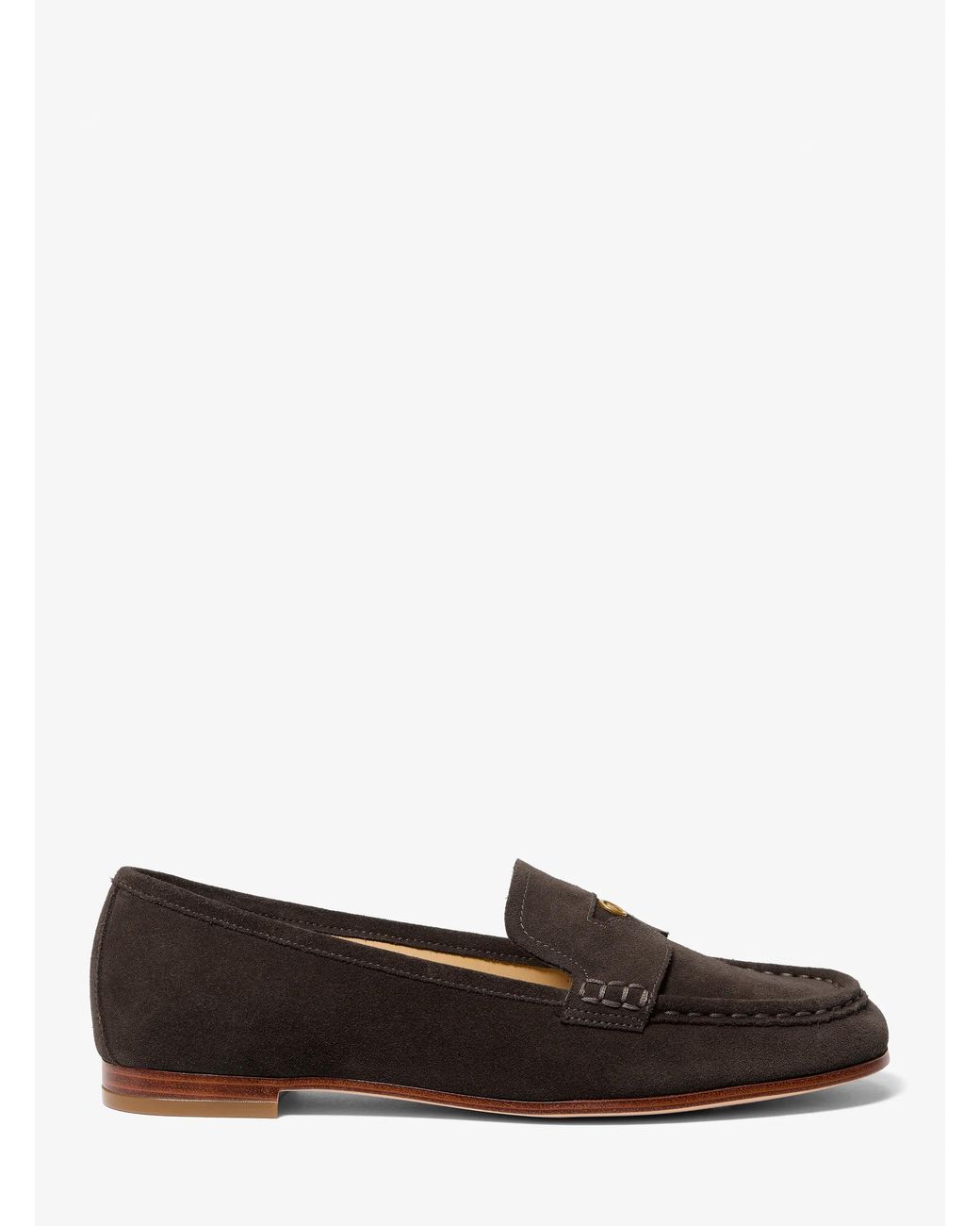 MICHAEL Michael Kors White Mk Jennings Suede Loafer
