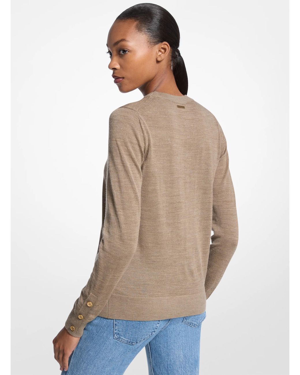 MICHAEL Michael Kors Blue Mk Wool Jumper