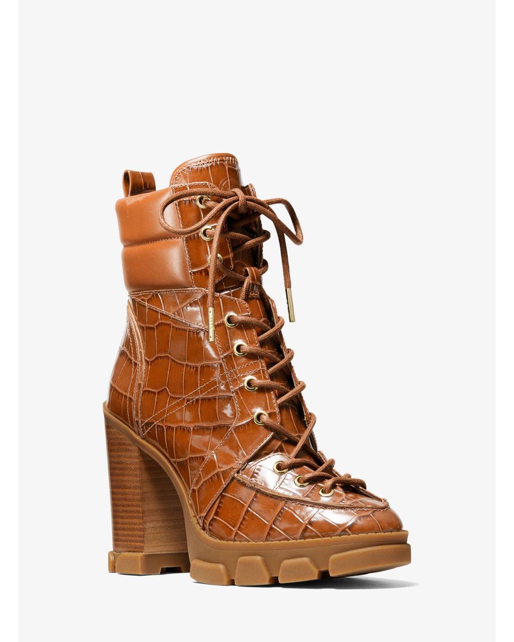 Michael kors croc boots hot sale