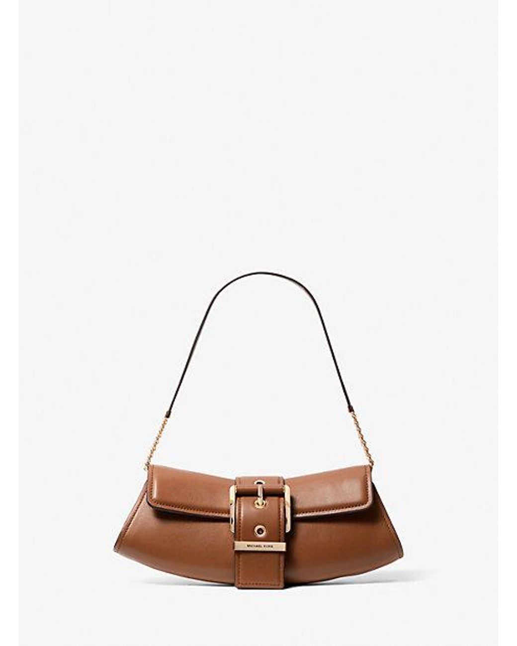 Michael Kors Colby Small Leather Convertible Clutch in Natural Lyst