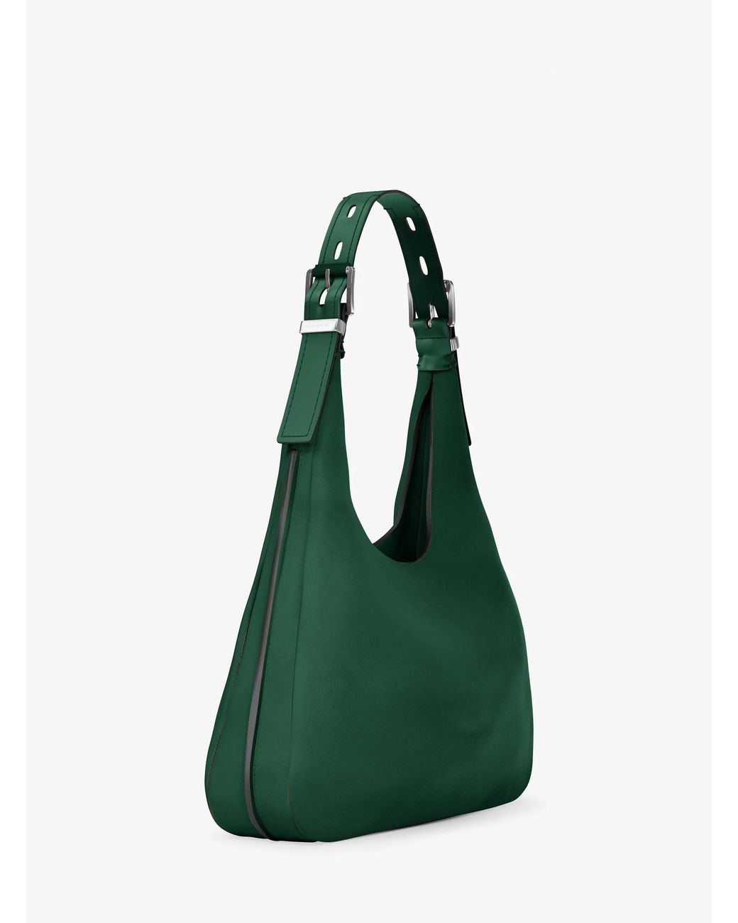 MICHAEL Michael Kors Green Mk Nolita Large Nubuck Hobo Shoulder Bag