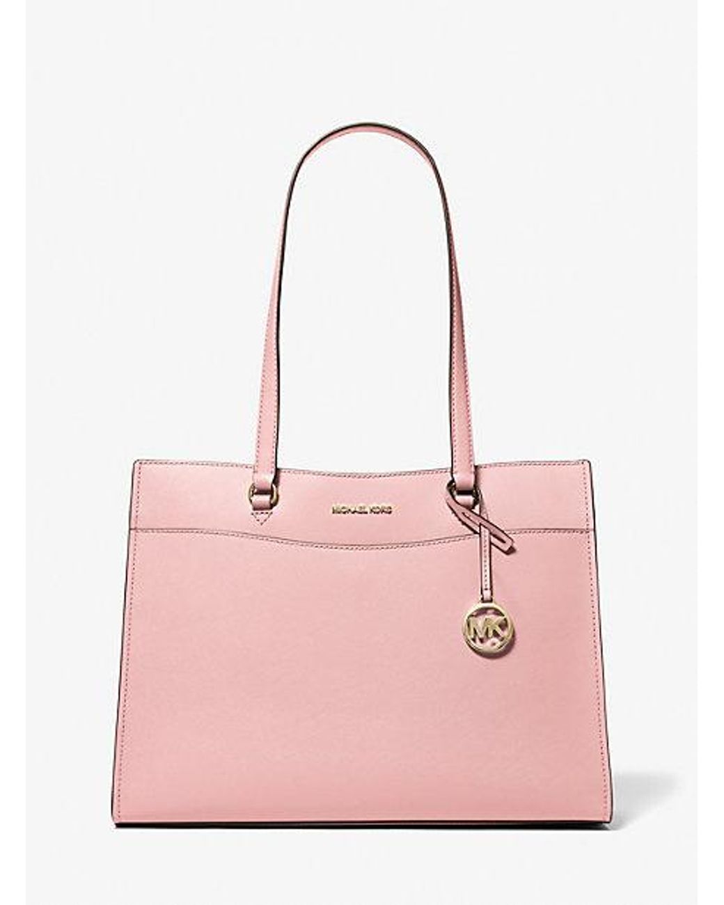 Michael Kors Jet Set Travel Large Saffiano Leather Pocket Tote Bag