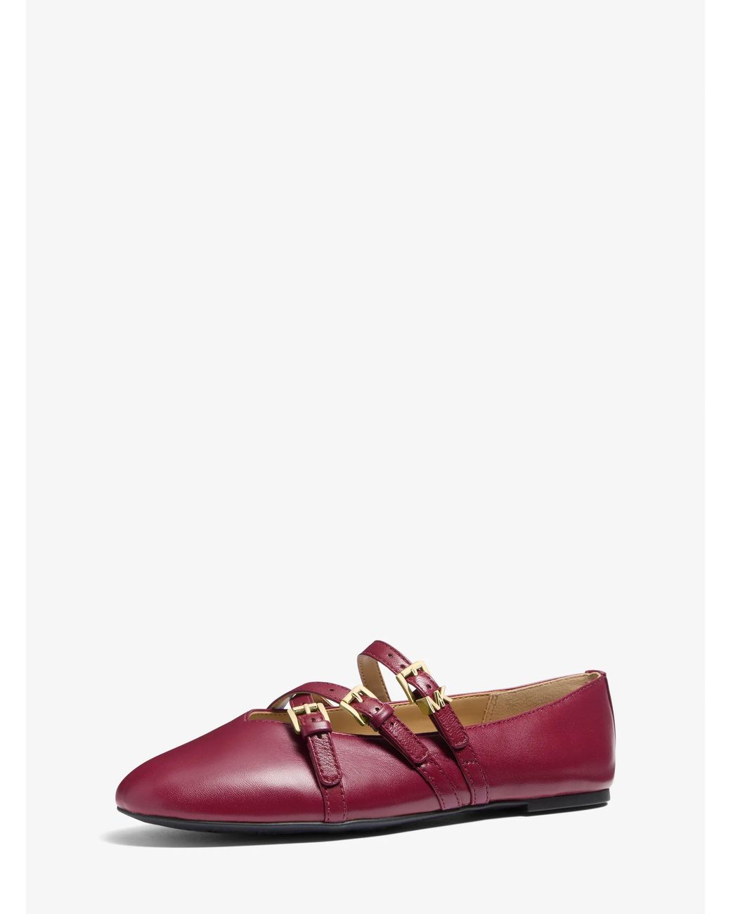 MICHAEL Michael Kors Purple Mk Indy Flex Leather Ballet Flat
