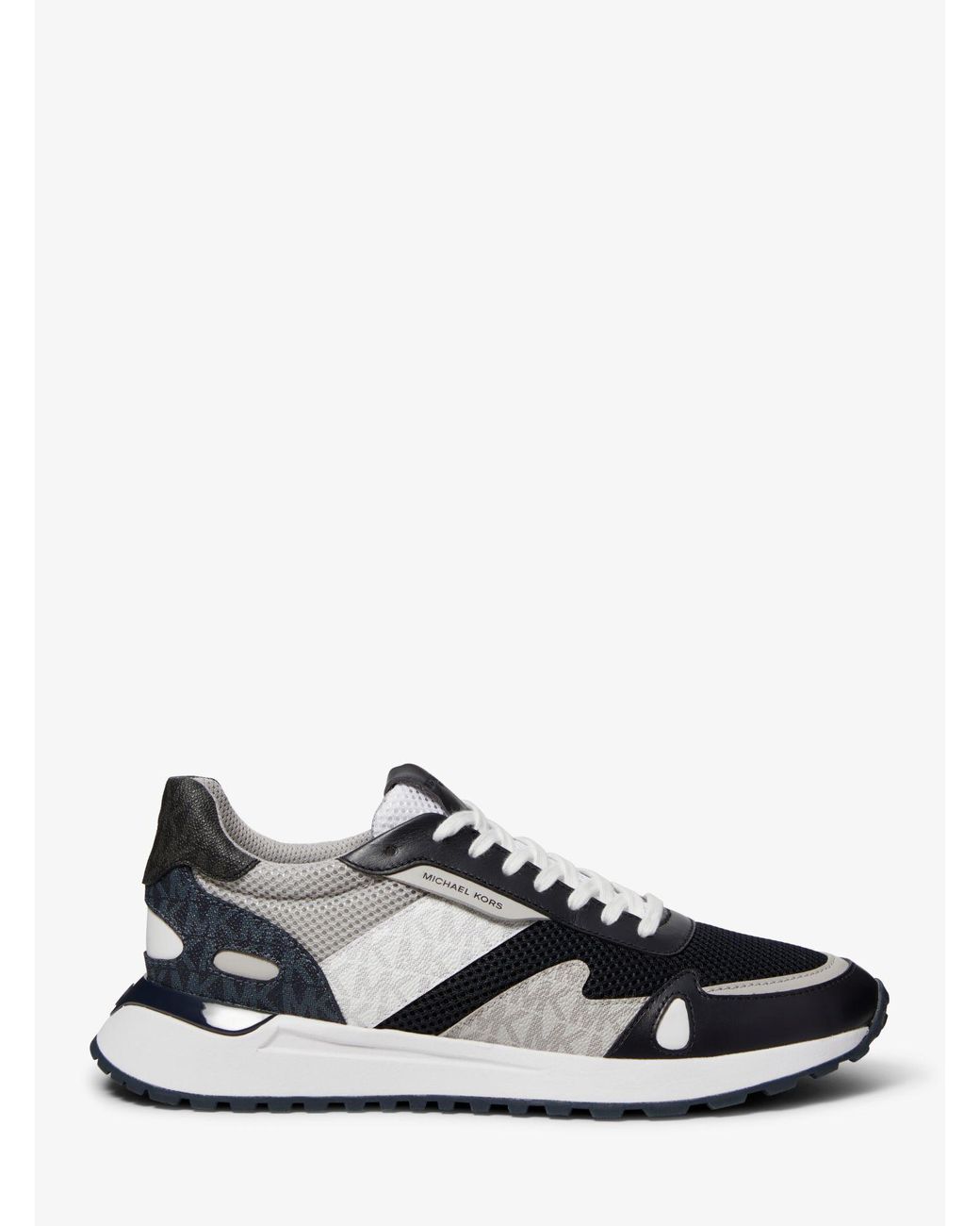 Michael Kors Miles Color-block Logo And Mesh Trainer in Michael Kors Miles Color-block Logo And Mesh Trainer in