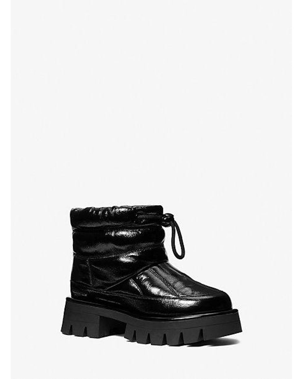michael kors patent leather boots