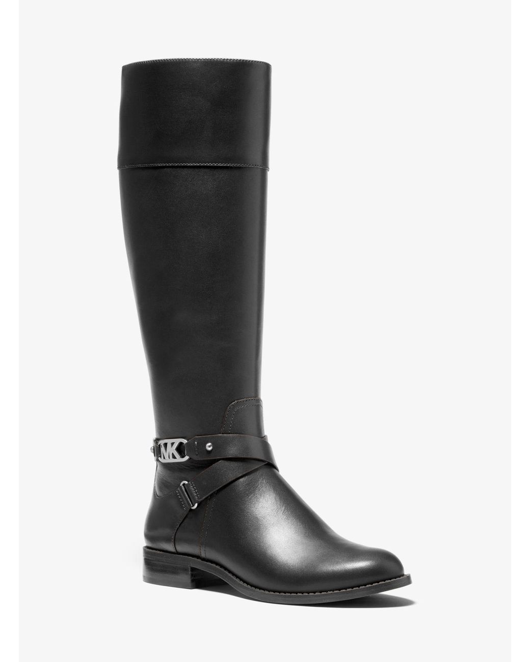 Michael Kors Kincaid Leather Riding Boot in Black Lyst