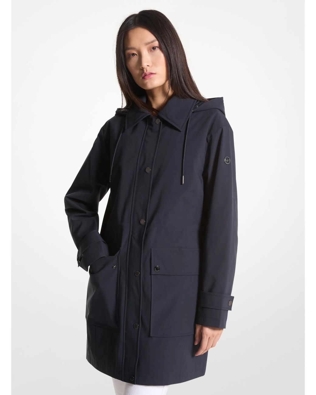 MICHAEL Michael Kors Blue Mk Woven Hooded Anorak