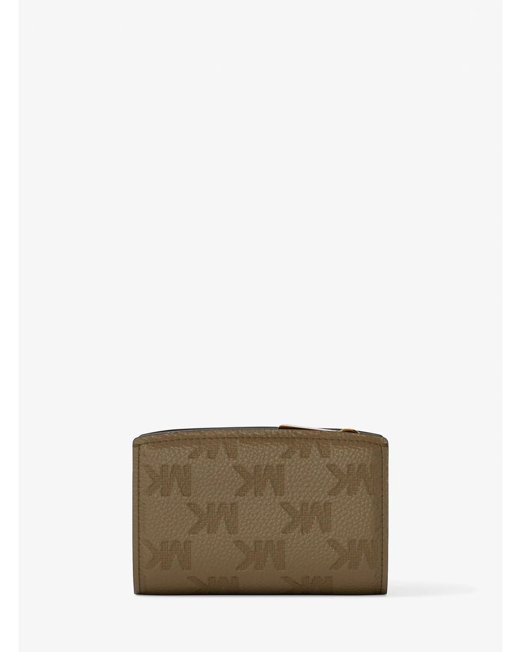 MICHAEL Michael Kors Natural Mk Bryant Medium Logo Embossed Leather Wallet