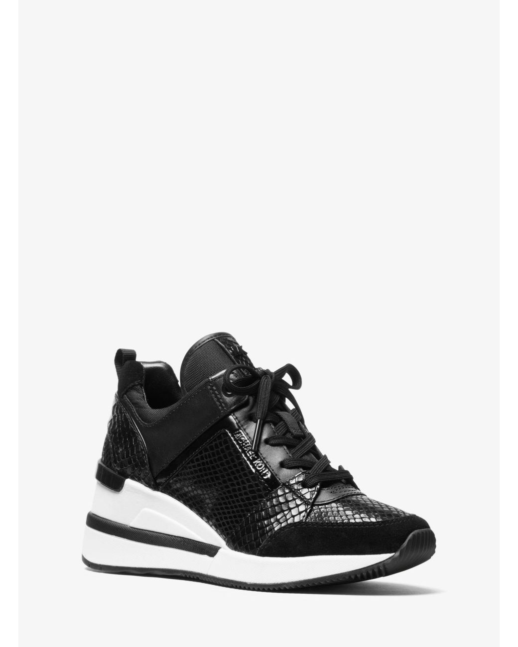 michael kors georgie leather trainer