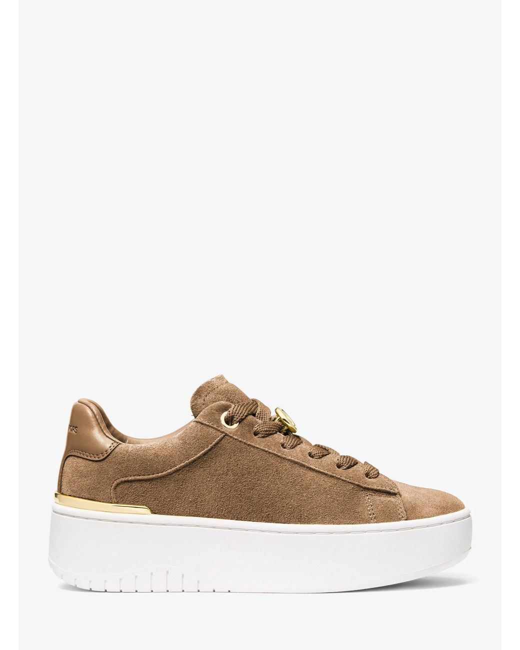 MICHAEL Michael Kors Natural Mk Dottie Suede Platform Trainers