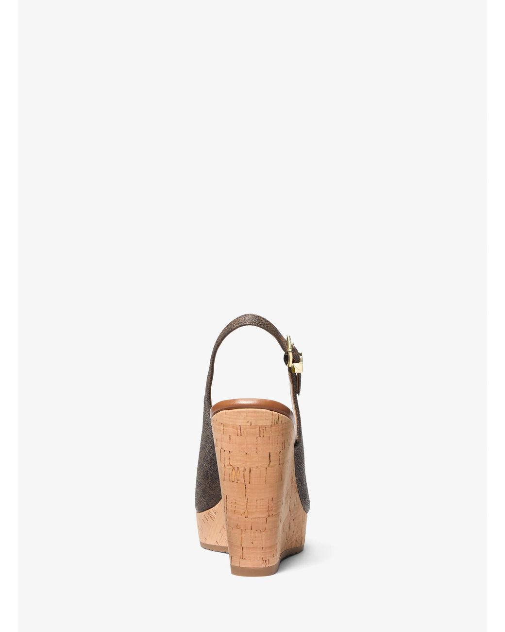 MICHAEL Michael Kors Natural Mk Rosie Signature Logo Wedge Sandal