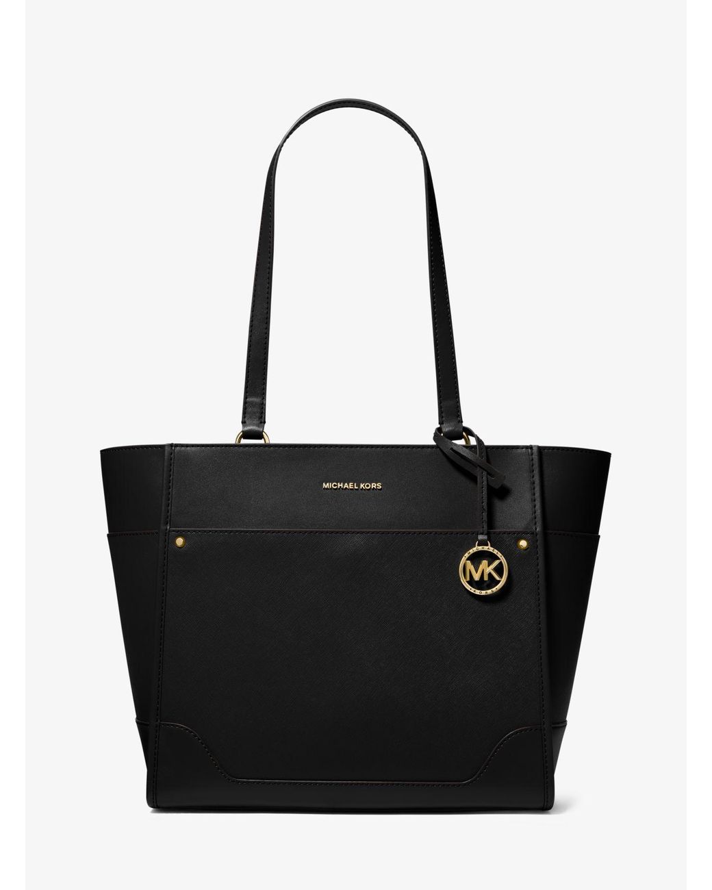 Michael kors black on sale tote bag sale