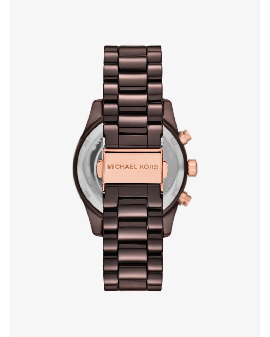 Michael Kors White Mk Lexington Pavé-Tone Ceramic Watch