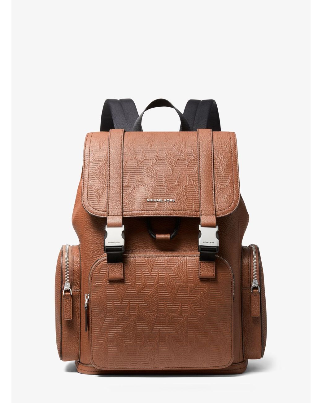 Michael Kors Cooper Logo Embossed Leather Backpack for Men Lyst