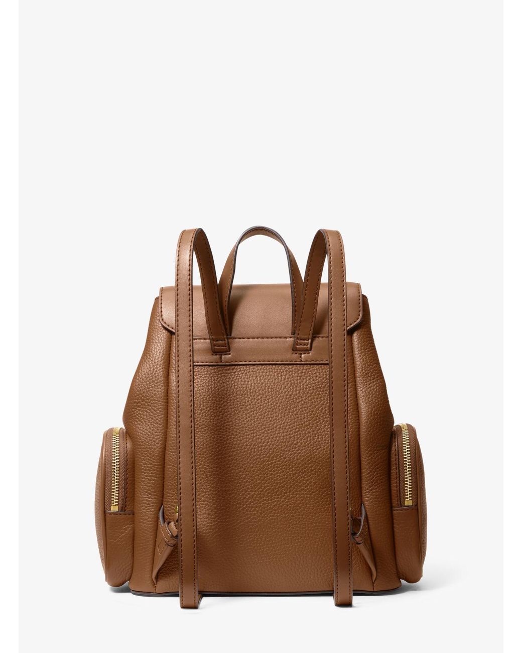 Michael Kors Jet Set Medium Pebbled Leather Backpack in Brown