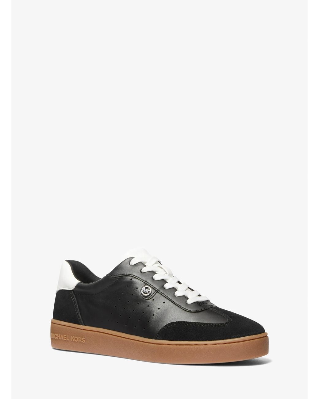 MICHAEL Michael Kors Black Scotty Leather Sneaker