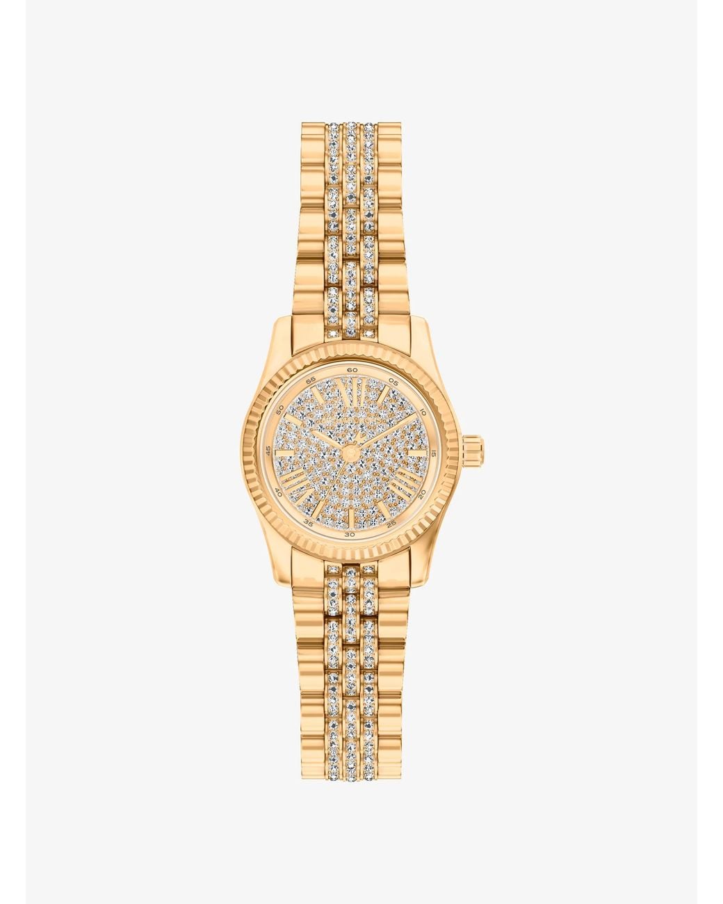 Michael Kors Metallic Petite Lexington Pavé-Tone Watch