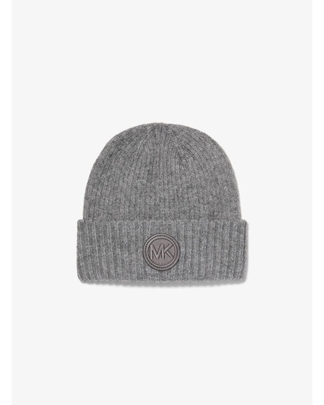 Michael Kors Gray Mk Knit Beanie for men