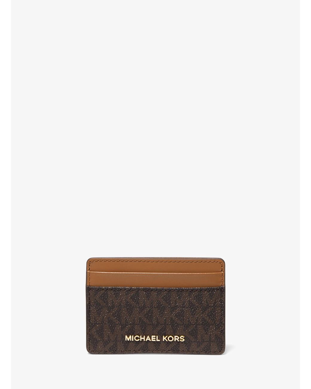 MICHAEL Michael Kors White Mk Logo Card Case