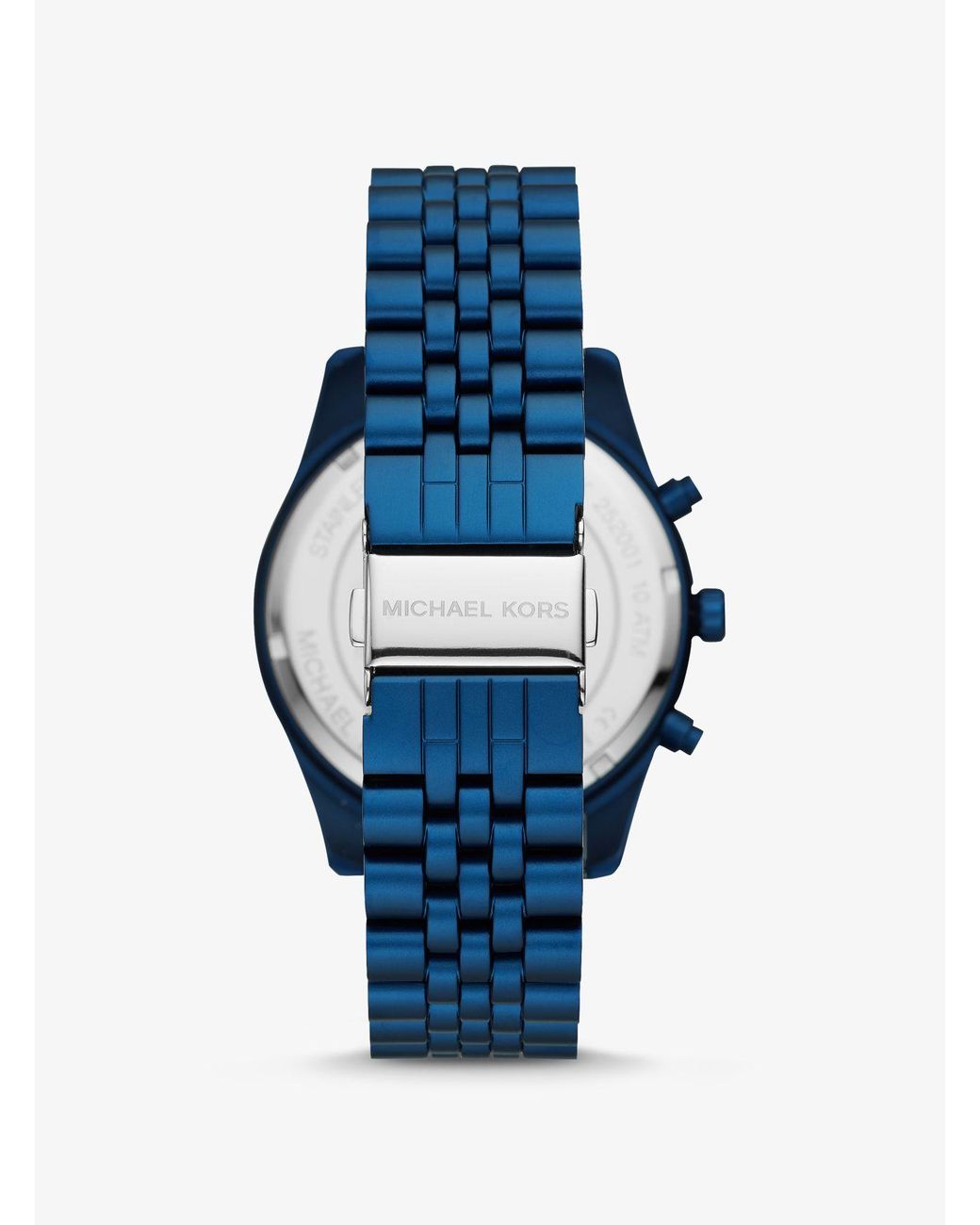 Reloj Lexington Oversize De Aluminio En Tono Azul Marino Michael Kors de  hombre de color Azul | Lyst