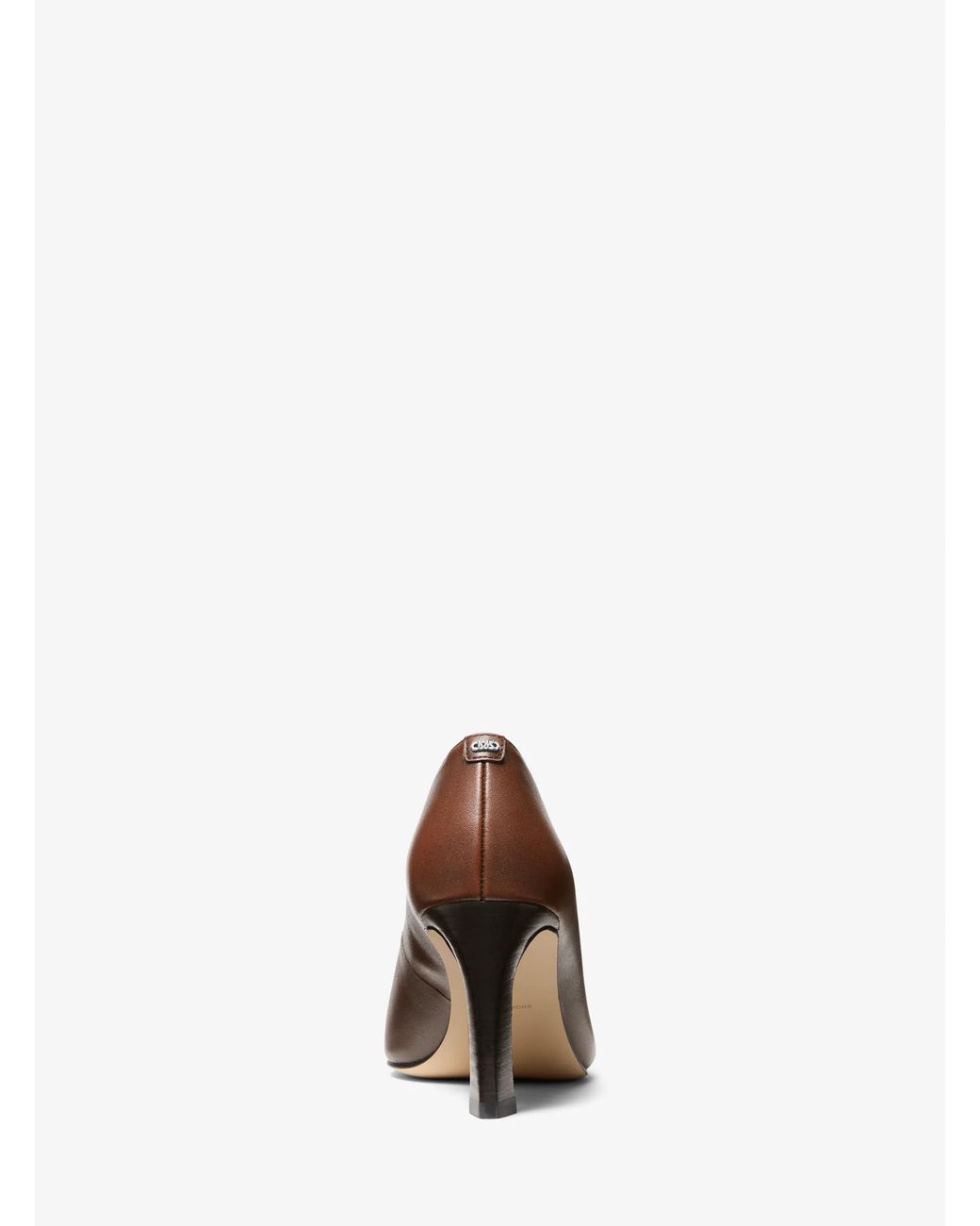MICHAEL Michael Kors White Mk Darrah Burnished Leather Pump