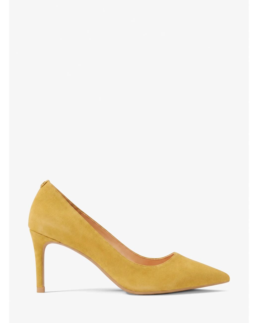 MICHAEL Michael Kors White Mk Alina Flex Suede Pump