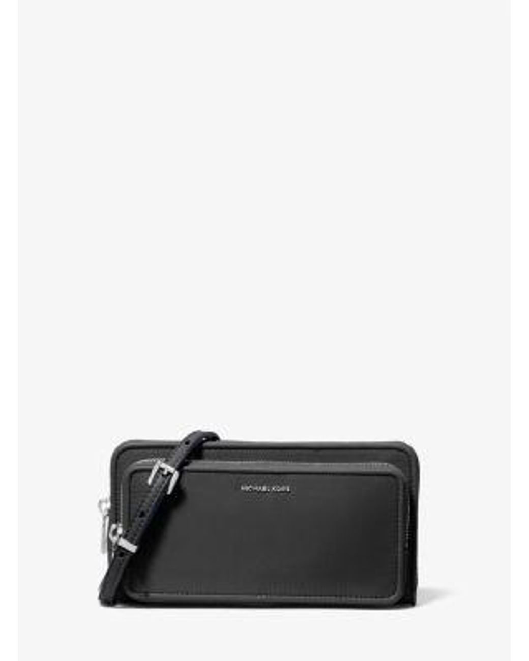 Michael Kors Black Jet Set Large Nylon Crossbody Bag