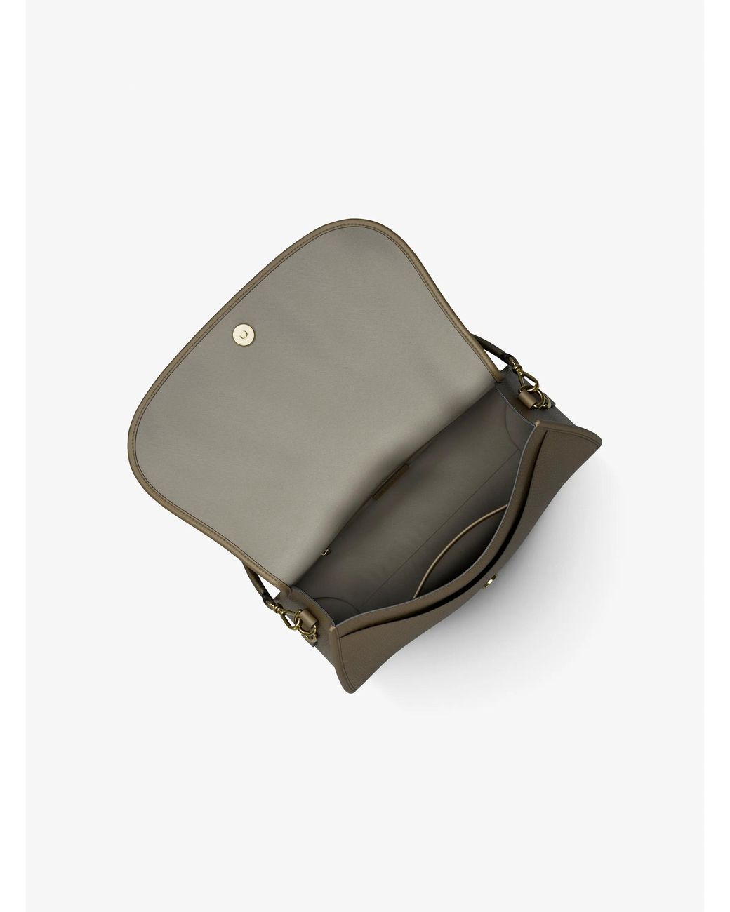 MICHAEL Michael Kors Metallic Holmes Medium Pebbled Leather Convertible Messenger Bag
