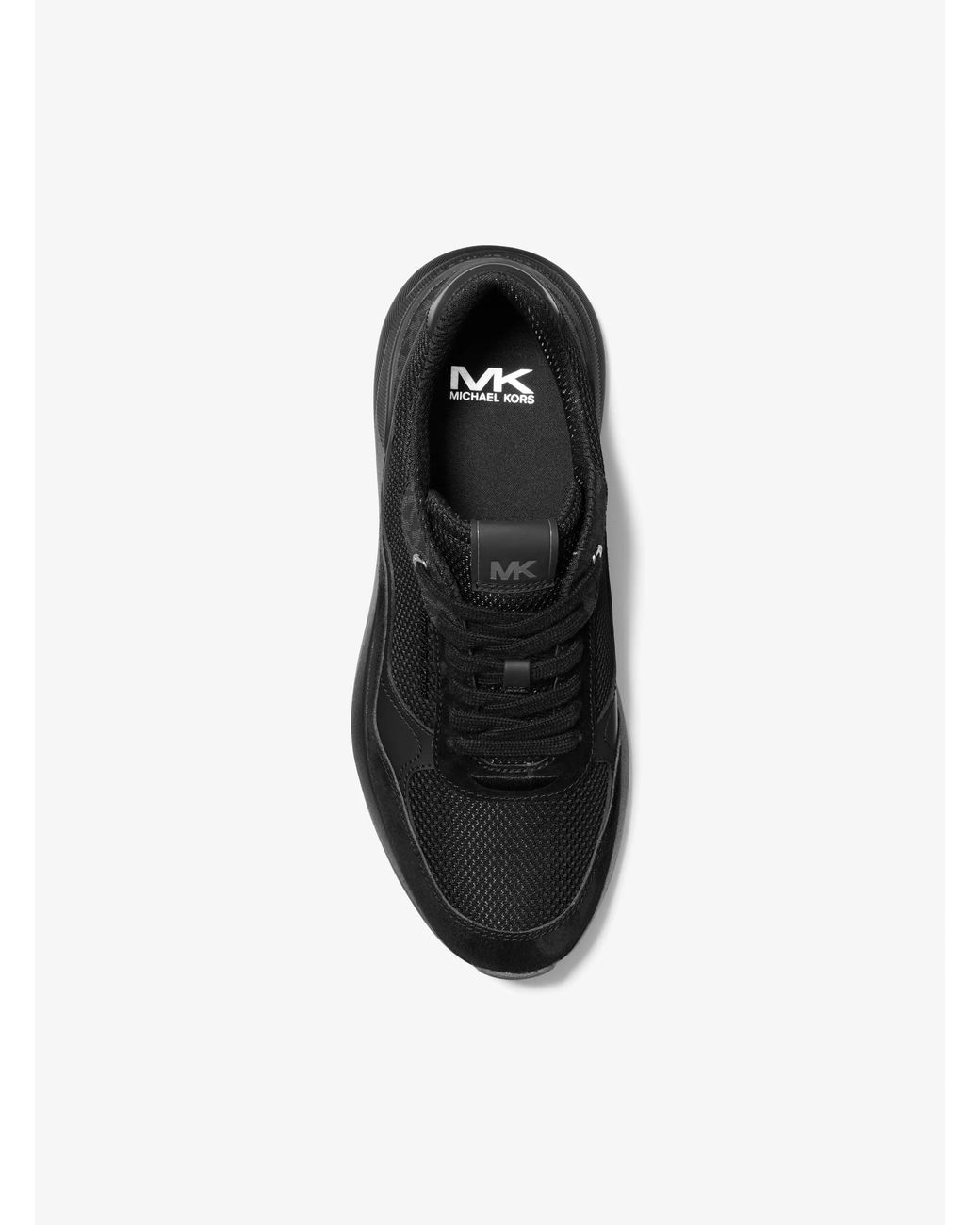 Michael Kors Black Trevor Trainer Lace Up Sneaker for men