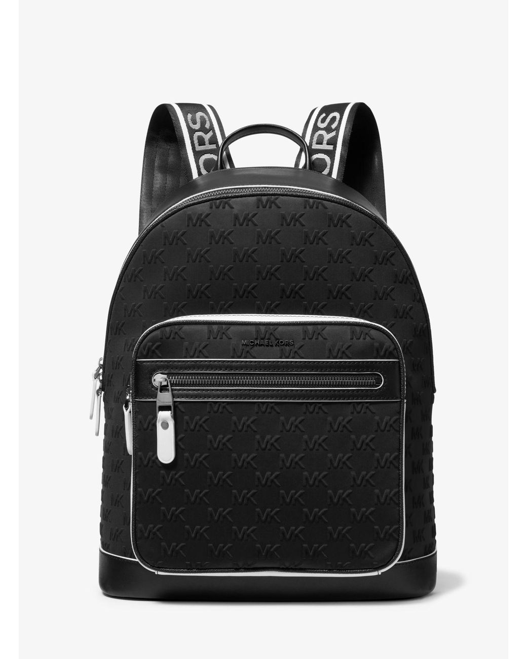Michael Kors Hudson Logo Embossed Neoprene Backpack in Black for Men | Lyst