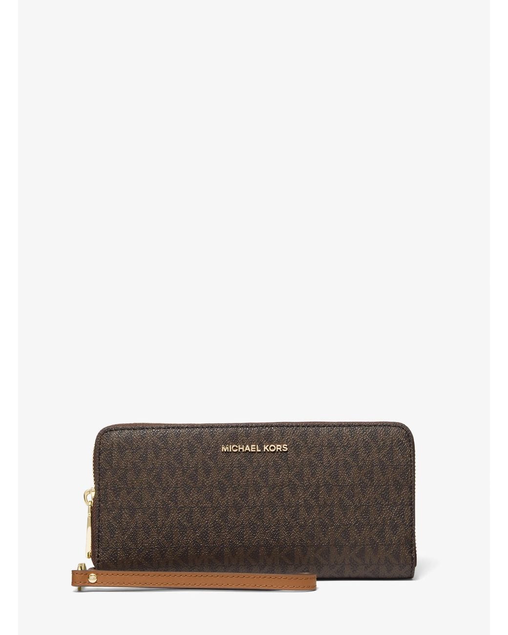 Michael Kors Gray Mk Large Logo Continental Wallet