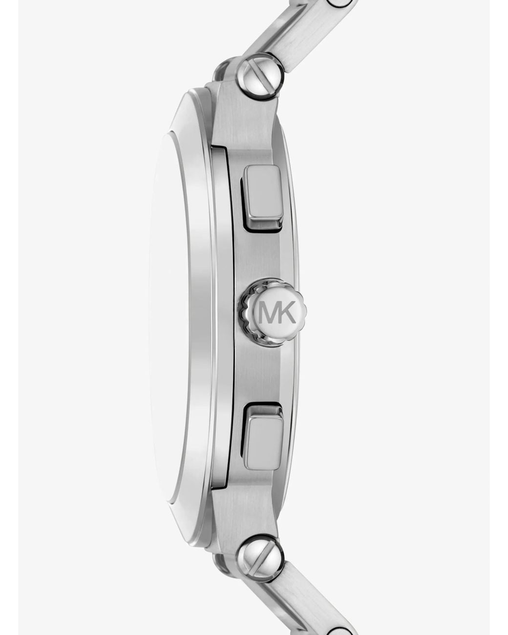 Michael Kors White Oversized Billie-Tone Watch And Bracelet Gift Set