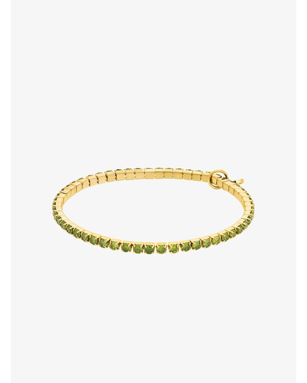 Michael Kors White Stretch Tennis Bracelet