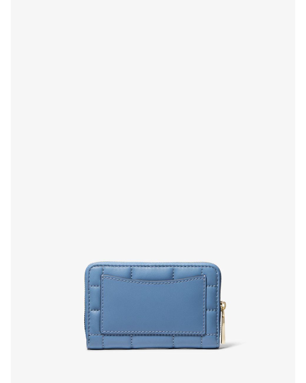 Michael Kors Mk Small Quilted Leather Wallet in Blue Lyst UK