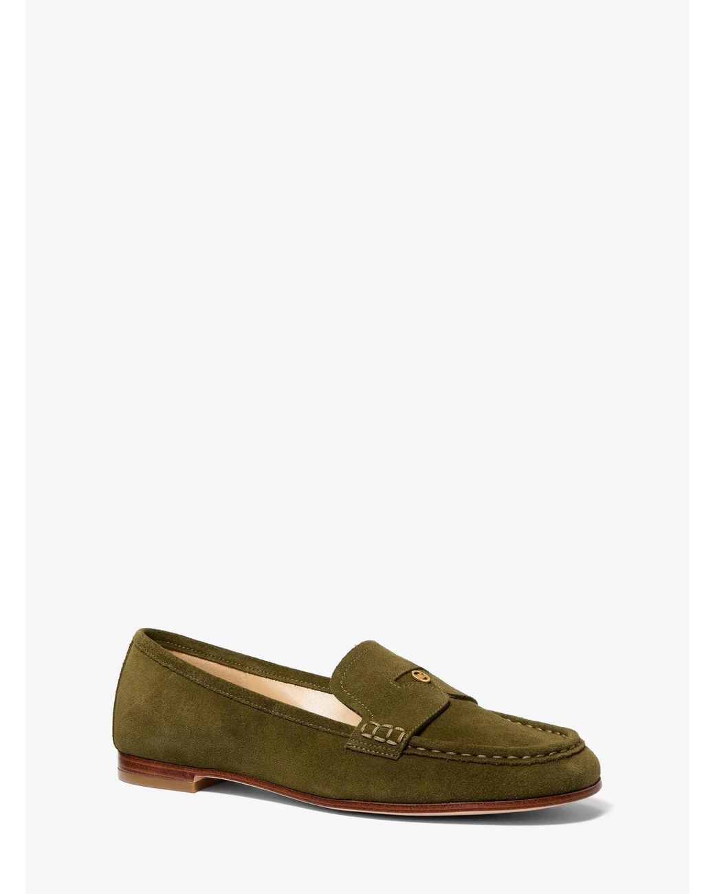 MICHAEL Michael Kors Green Michael Kors Jennings Suede Loafer